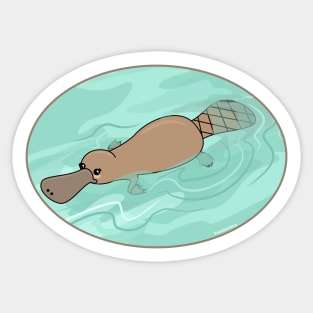 Kawaii platypus Sticker